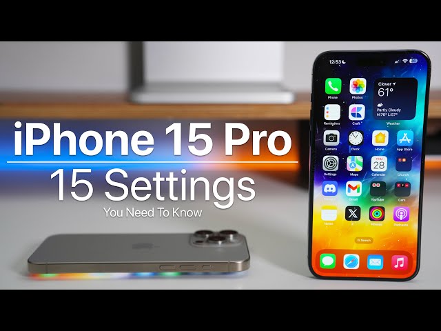 iPhone 15 Pro in titanium finish, featuring a sleek design, triple-camera system, and advanced performance capabilities.