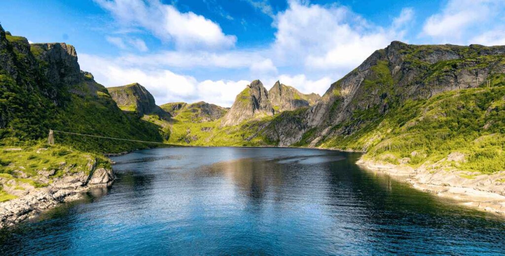 A breathtaking valley scene enhanced using Lensa AI, showcasing vibrant colors and AI-powered photo enhancement.